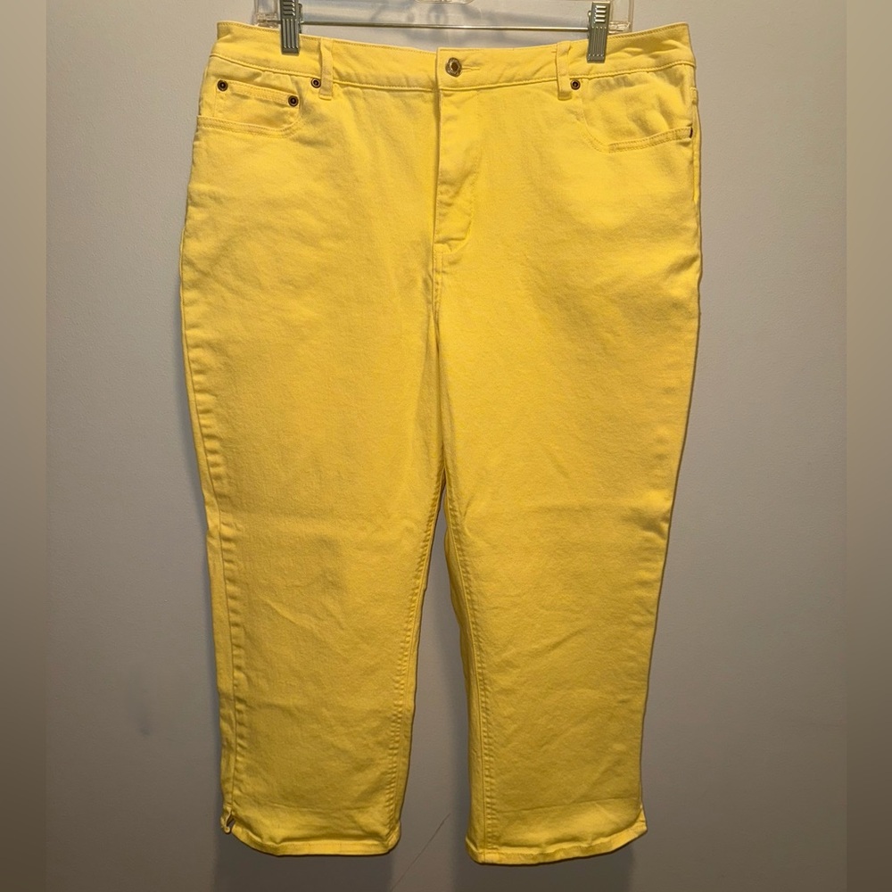 Coldwater Creek Yellow Capris